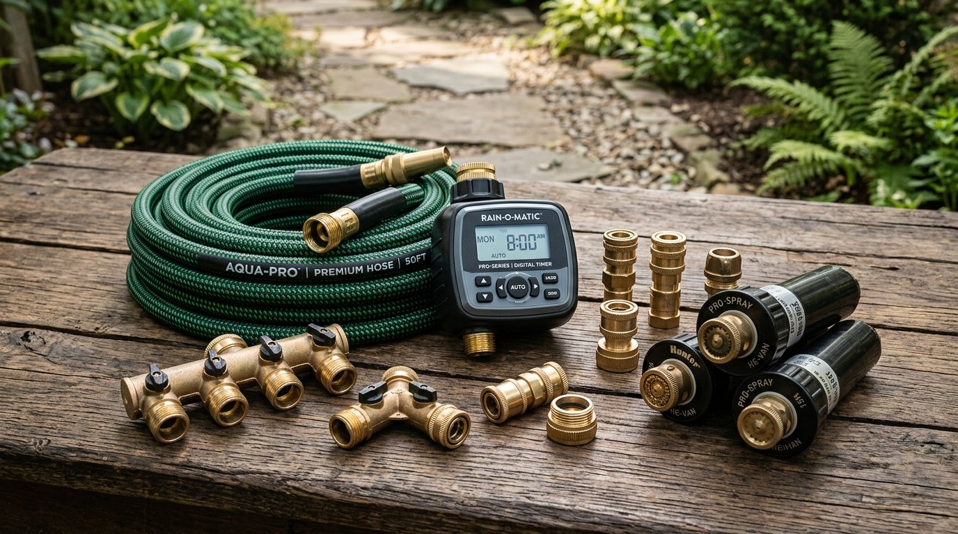 24 tipos de dispositivo de rega de jardim 90° 180° 360° Bico de irrigação à suspensão tipo refração